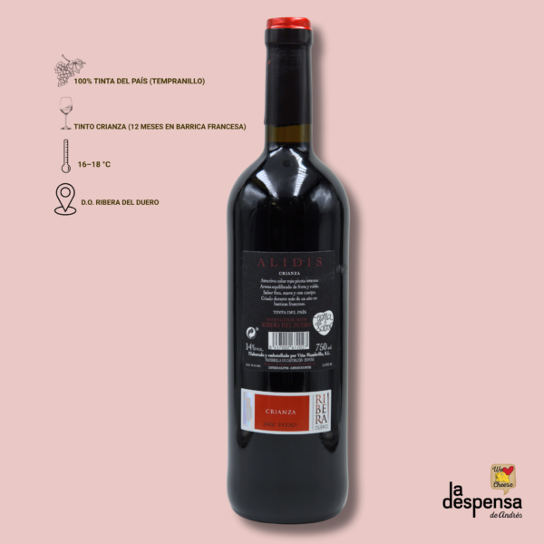Alidis Crianza 2020 – Bodegas Viña Mambrilla – D.O. Ribera del Duero - Imagen 2