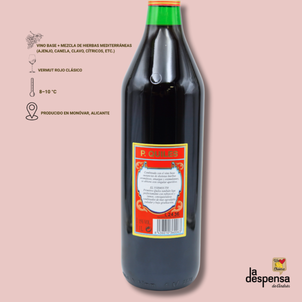 Vermouth Rojo P. Quiles – Monóvar, Alicante - Imagen 2