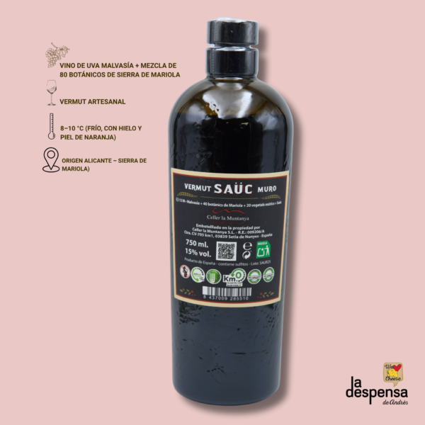 Vermut Sauc Muro – Sierra de Mariola, Alicante - Imagen 2