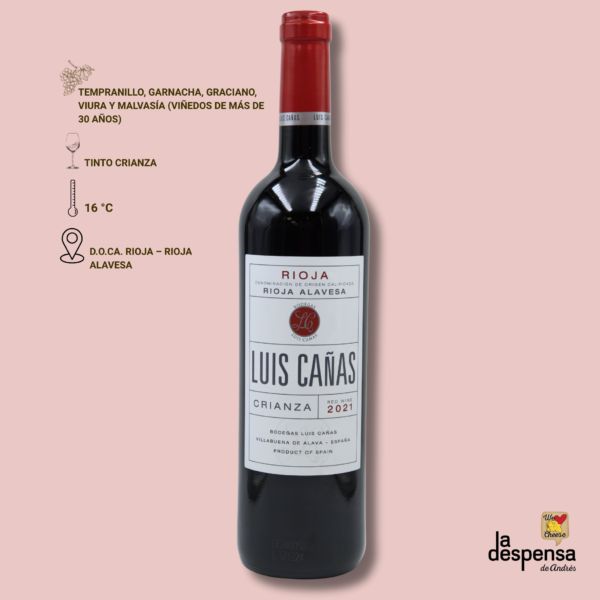 Luis Cañas Crianza 2021 – Bodegas Luis Cañas – D.O.Ca Rioja