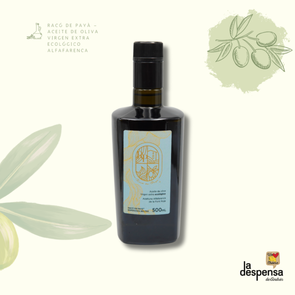 Racó de Payà - Aceite de Oliva Virgen Extra Ecológico Alfafarenca (500 ml)